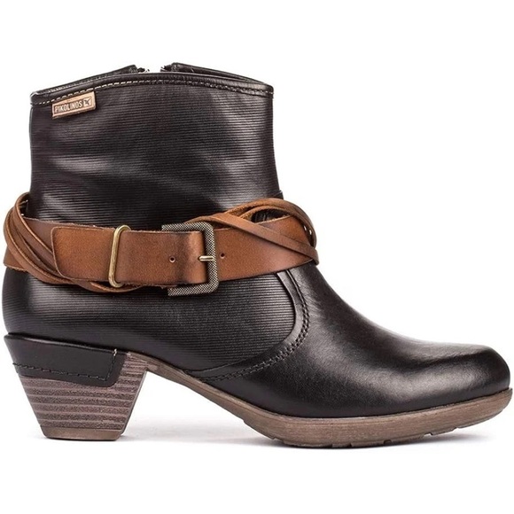 Pikolinos Women’s Rotterdam Black Ankle Boots Size 38 - Picture 1 of 10